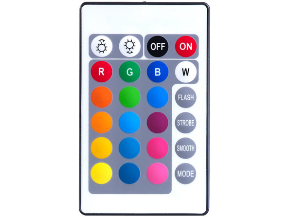 Télécommande pour sélectionner les effets lumineux et les couleurs d'un éclairage LED