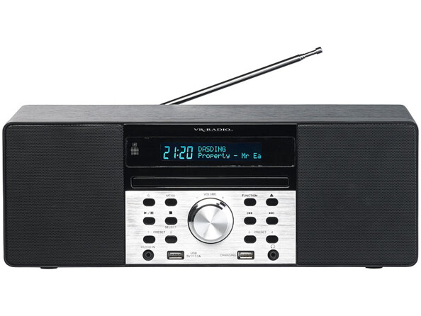 Radio numérique DAB+/FM & lecteur CD avec fonctions bluetooth et chargement USB DOR-600