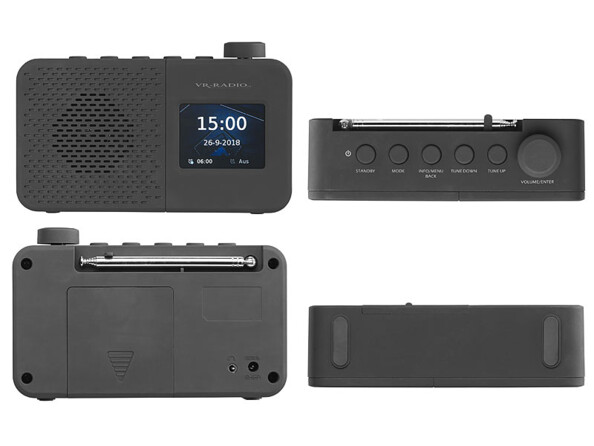 Radio numérique nomade DAB+/FM avec haut-parleur 2 W DOR-245