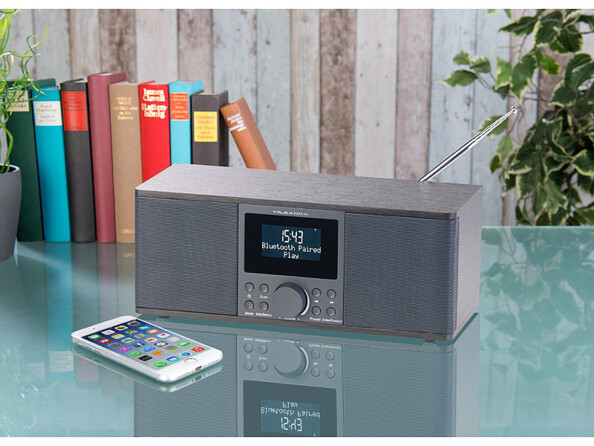 Radio numérique stéréo DAB+/FM avec fonctions bluetooth & réveil DOR-500 - Noir