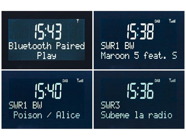 Radio numérique stéréo DAB+/FM avec fonctions bluetooth & réveil DOR-500 - Noir