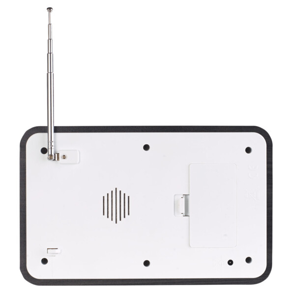 Radio-réveil design avec choix des fréquences digital - Gris