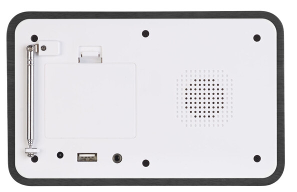 Radio-réveil FM avec port de chargement USB 1,5 A