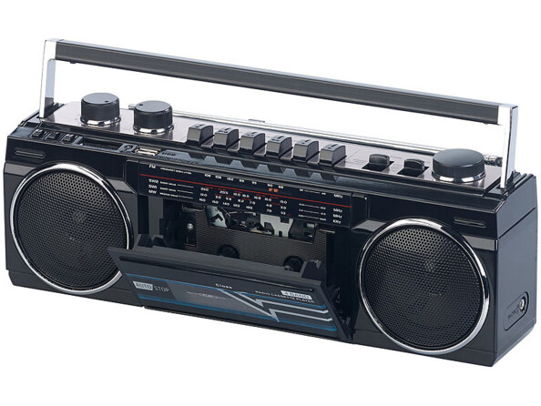 radio fm avec lecteur cassette k7 style retro vintage et lecteurs mp3 usb sd bluetooth auvisio mps 670