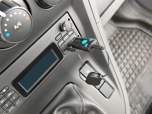 Récepteur audio bluetooth avec lecteur MP3 intégré et fonctions mains libres