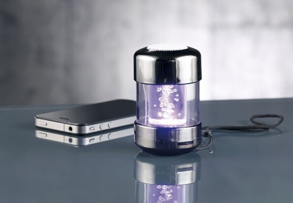 Système audio avec radio FM, bluetooth, effets lumineux RVB MSS-250.tube