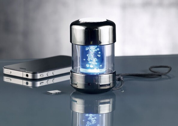 Système audio avec radio FM et effets lumineux RVB MSS-250.tube