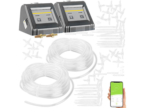 2 sytèmes d'irrigation automatiques connectés pour plantes d'intérieur