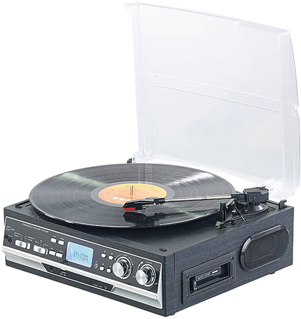 Tourne-disque 6 W 4 en 1 avec fonctions bluetooth et numérisation MHX-400 (Reconditionné)