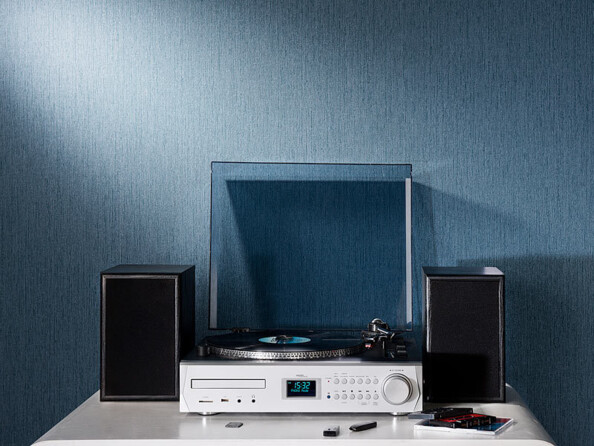 Tourne-disque & encodeur numérique multifonction avec enceintes