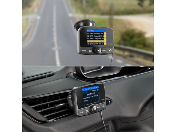 Transmetteur FM avec bluetooth et récepteur DAB/DAB+ "FMX-640.dab"