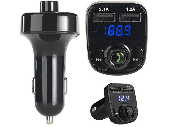 Transmetteur FM/bluetooth avec chargement USB et mains libres "FMX-540.fs"