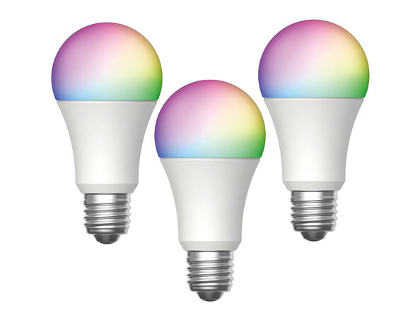 3 ampoules LED connectées E27 / 15 W / RVBB LAV-170.rgbw