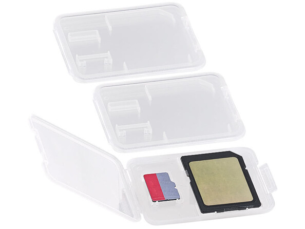 3 boîtes de protection pour carte SD / MiniSD / MMC