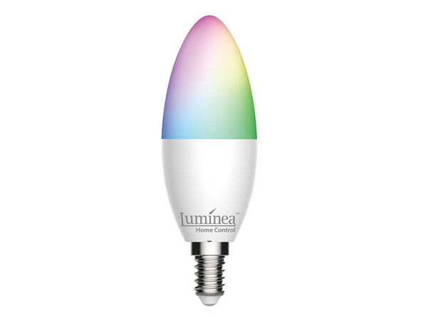 Ampoule LED E14 modèle LAV-155.rgbw de la marque Luminea Home Control.