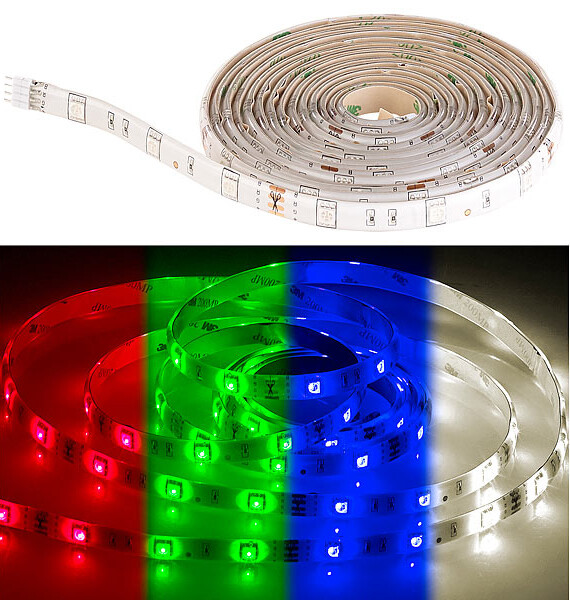 Bande LED à intensité variable compatible Alexa / Google Home / App, Réglettes et rubans LED