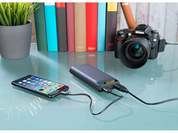 Batterie d'appoint USB externe ultra plate 20000 mAh - 2,4 A - 12 W PB-190