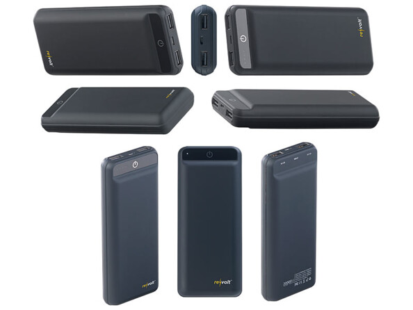 Batterie d'appoint USB externe ultra plate 20000 mAh - 2,4 A - 12 W PB-190