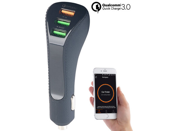 Chargeur avec intensité 3A et application de géolocalisation