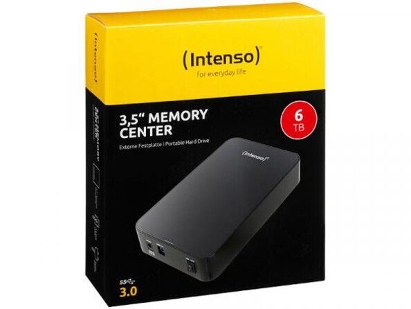 Disque dur externe Memory Center 3,5", 6 To, USB 3.0, noir