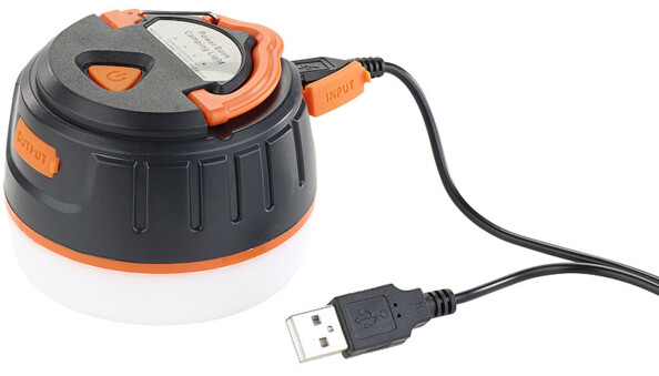 Lampe de camping 3 en 1 avec fonction batterie d'appoint 5200 mAh