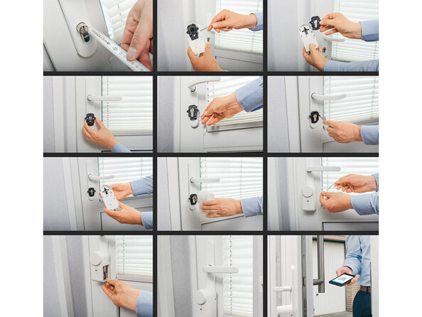 Serrure de porte bluetooth, motorisée et connectée