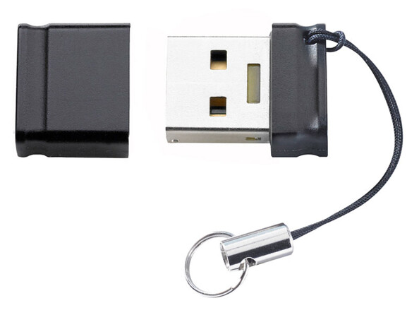 Slim Line USB 3.0 clé de mémoire avec 128 GB, argenté