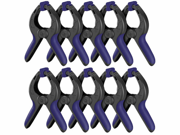 10 pinces de serrage serre-joint vue de face