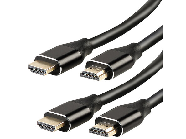2 câbles HDMI High-Speed 2.1 jusqu'à 8K - 1 m