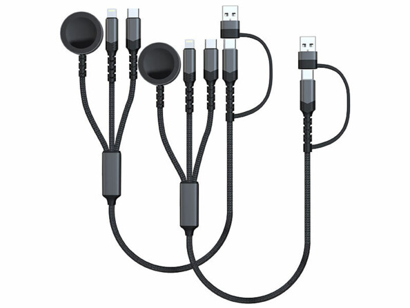 Pack de 2 câbles de chargement rapide pour Apple Watch et iPhone 35 cm de la marque Callstel