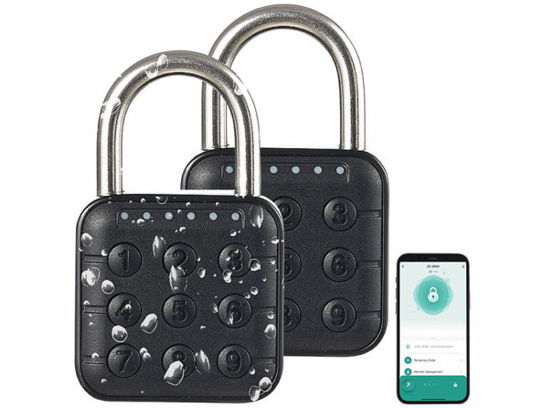 Pack de 2 cadenas métalliques connectés à code 6 chiffres de la marque Xcase