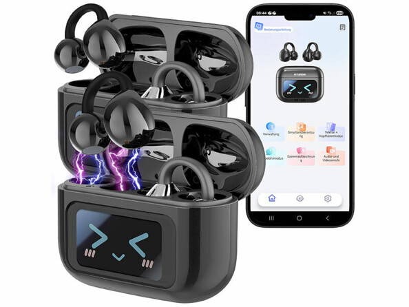 Pack de 2 traducteurs automatiques connectés 115 langues intra-auriculaires de la marque auvisio