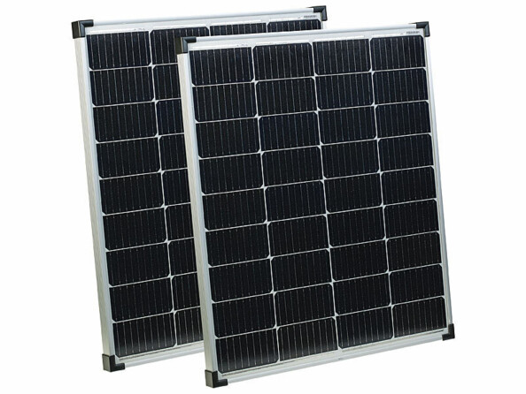 2 panneaux solaires monocristallins 110 W avec connecteur compatible avec MC4