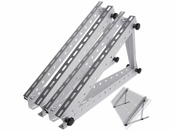 2 supports en aluminium pour panneau solaire jusqu'à 150 W de la marque Revolt
