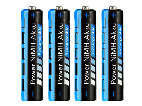 4 accumulateurs AAA NiMH 1100 mAh High Power de la marque Pearl