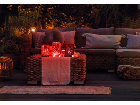 4 bougies LED RVBB connectées étanches rechargeables LEDK-4 (Reconditionné)