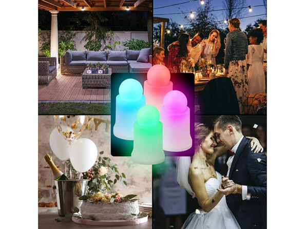 4 bougies LED RVBB connectées étanches rechargeables LEDK-4 (Reconditionné)