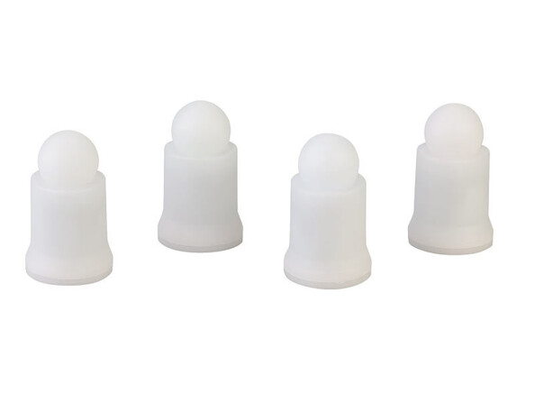 4 bougies rechargeables LED RVBB connectées étanches