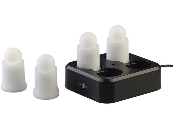 4 bougies LED RVBB connectées étanches