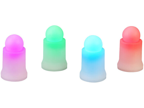 4 bougies LED RVBB connectées étanches