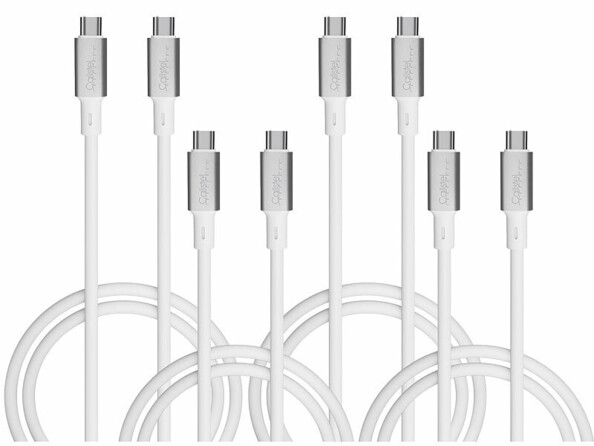Pack de 4 câbles de chargement et de transfert de données ultra flexibles de la marque Callstel