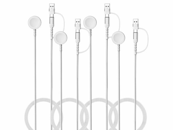 4 câbles de chargement USB pour Apple Watch de la marque Callstel