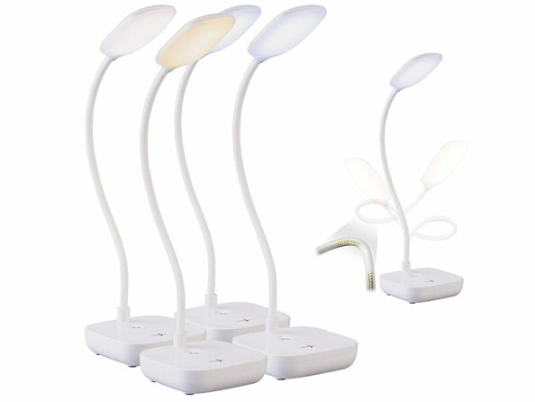 Pack de 4 lampes de bureau à batterie de la marque Britesta