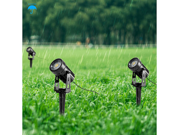 4 spots d'extérieur étanches 850 lm / 12 W à LED COB LS-55