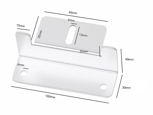 Fixation pour panneau solaire avec dimensions