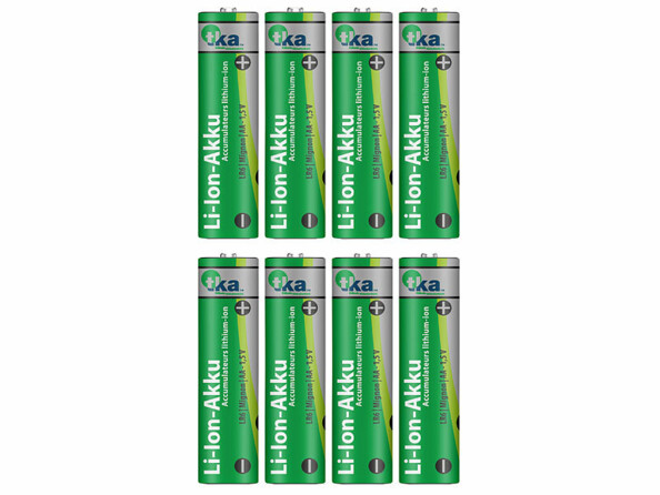 8 piles rechargeables AA lithium-ion