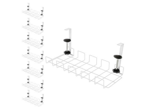 8 paniers à câbles, supports pour prises et organiseurs pour bureau de la marque Callstel