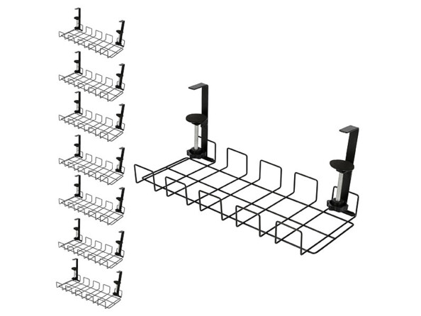 8 paniers à câbles, supports pour prises et organiseurs pour bureau de la marque Callstel