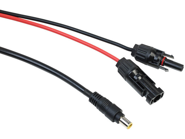 Adaptateur pour panneau solaire avec fiche MC4 vers fiche creuse 8 mm