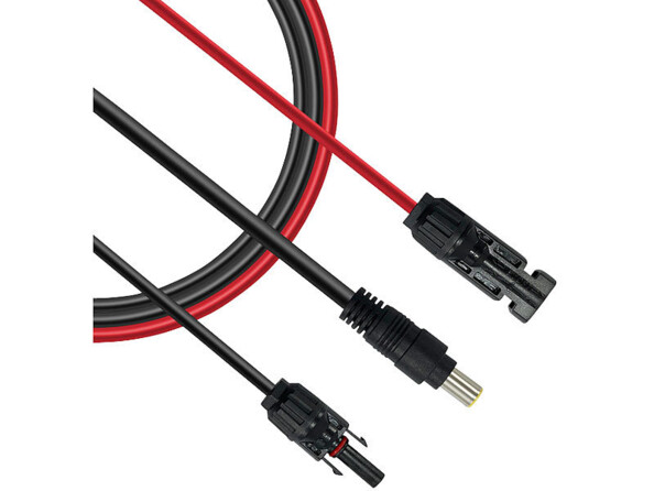 Adaptateur pour panneau solaire avec fiche MC4 vers fiche creuse 8 mm